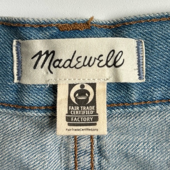 Madewell Rigid Denim Jean A-Line Mini Skirt Size 30 - Picture 9 of 15